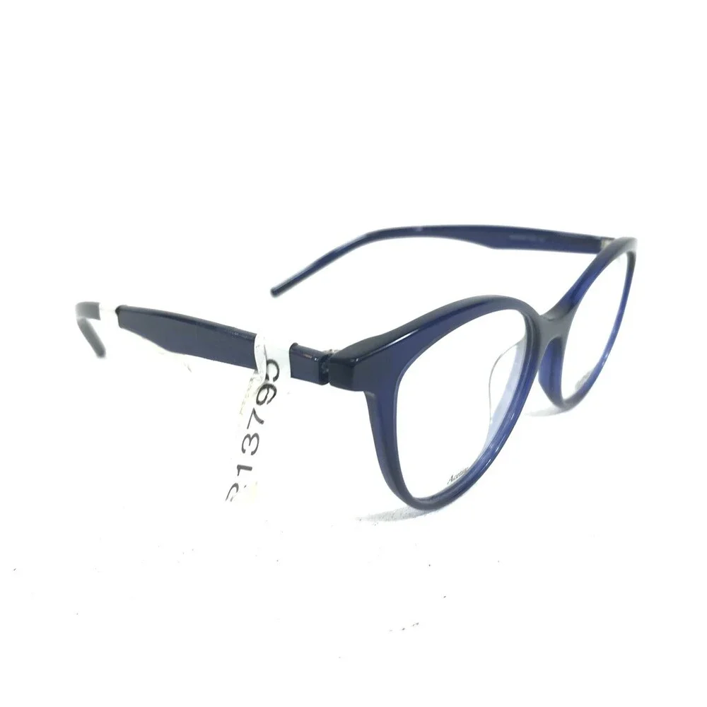 Polaroid Eyeglasses Frames PLD D303 PQG Blue Cat Eye Round Full Rim 51-17-145